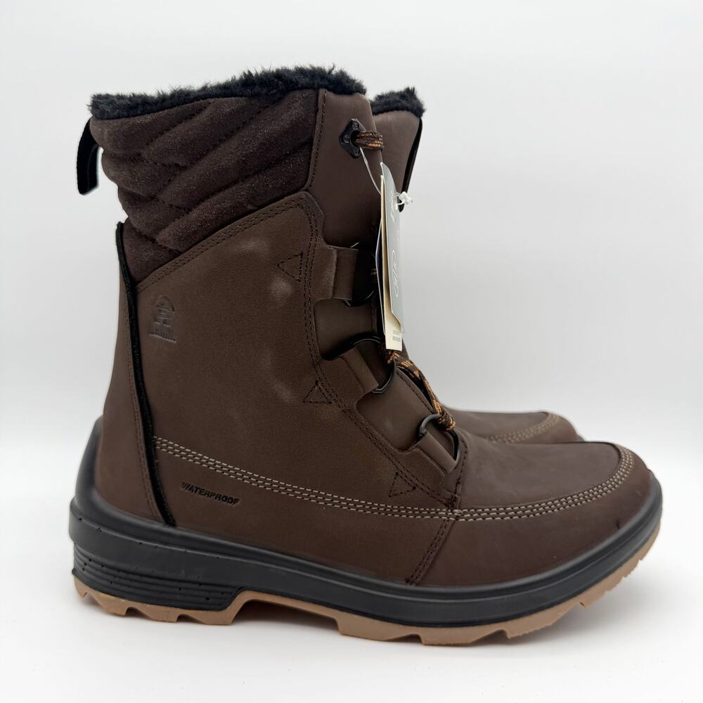 Kamik Womens Deity Mid Boots US 11 EU 42 Brown Leather Waterproof Insulated NWT
